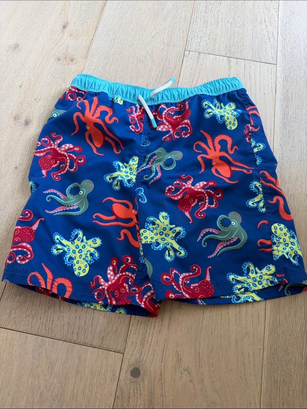 Mini Boden Octopus Swim Shorts, Size 11-12